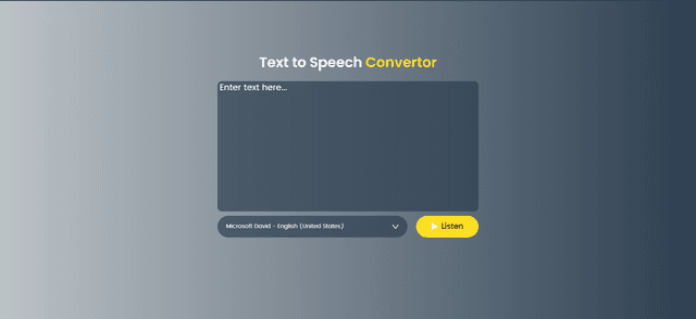Text to Speech Converter